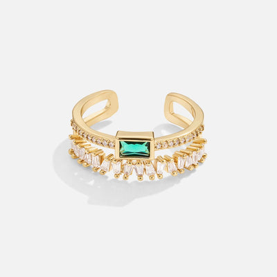Hayden Pine | Layered Crystal Ring