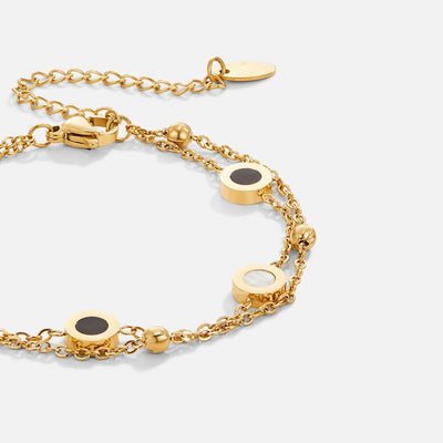 Hayden Gracie | Onyx & White Stone Bracelet