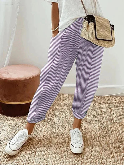 Hayden Nyra | Striped Pants