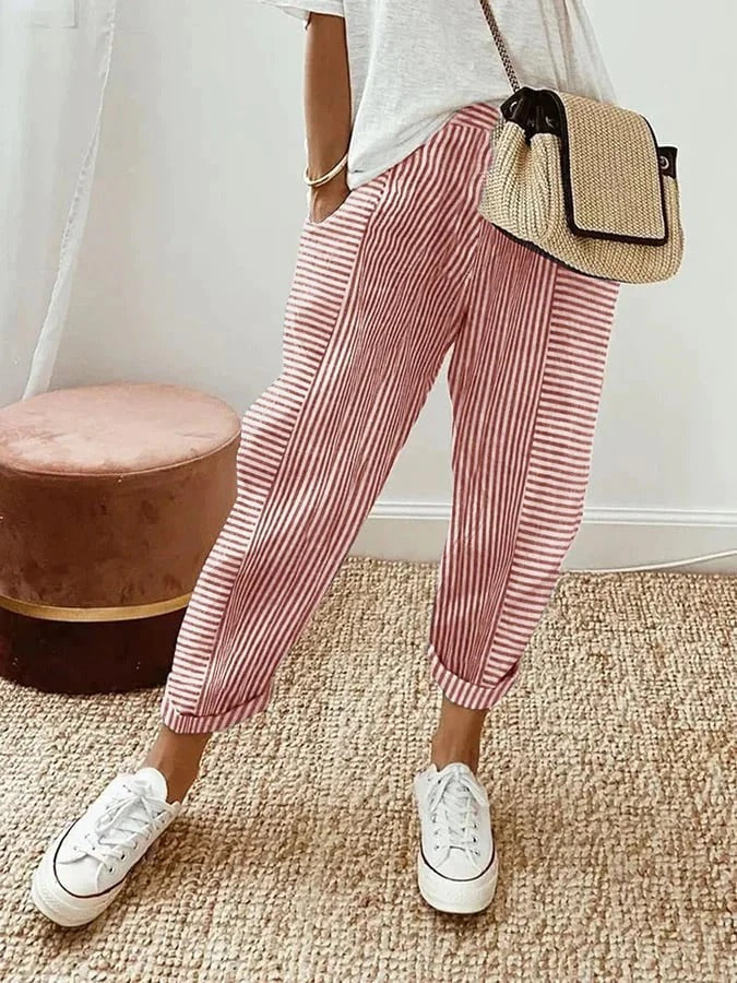 Hayden Nyra | Striped Pants