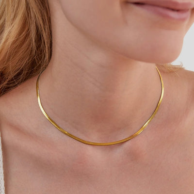 Hayden Tatum | Snake Chain Gold Necklace
