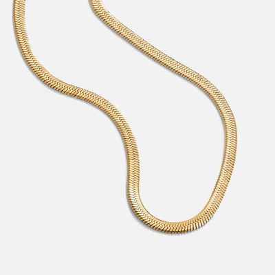 Hayden Tatum | Snake Chain Gold Necklace
