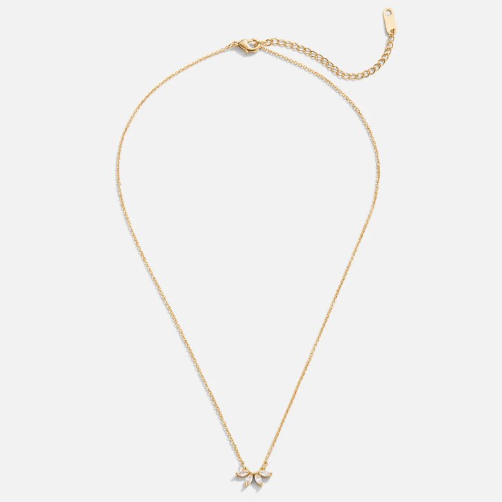Hayden Brielle | Omelia Crystal Leaf Necklace