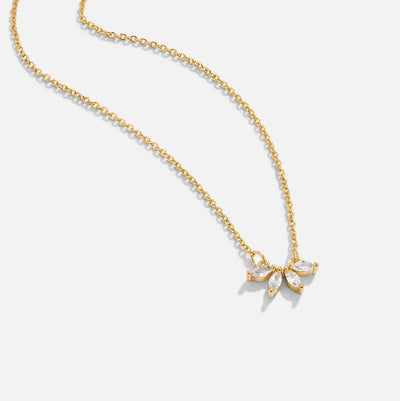 Hayden Brielle | Omelia Crystal Leaf Necklace