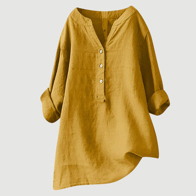 Hayden Joy | Lightweight linen blouse with buttons