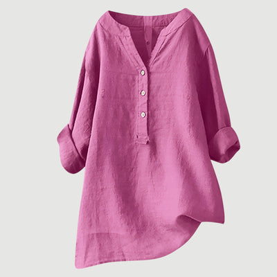 Hayden Joy | Lightweight linen blouse with buttons